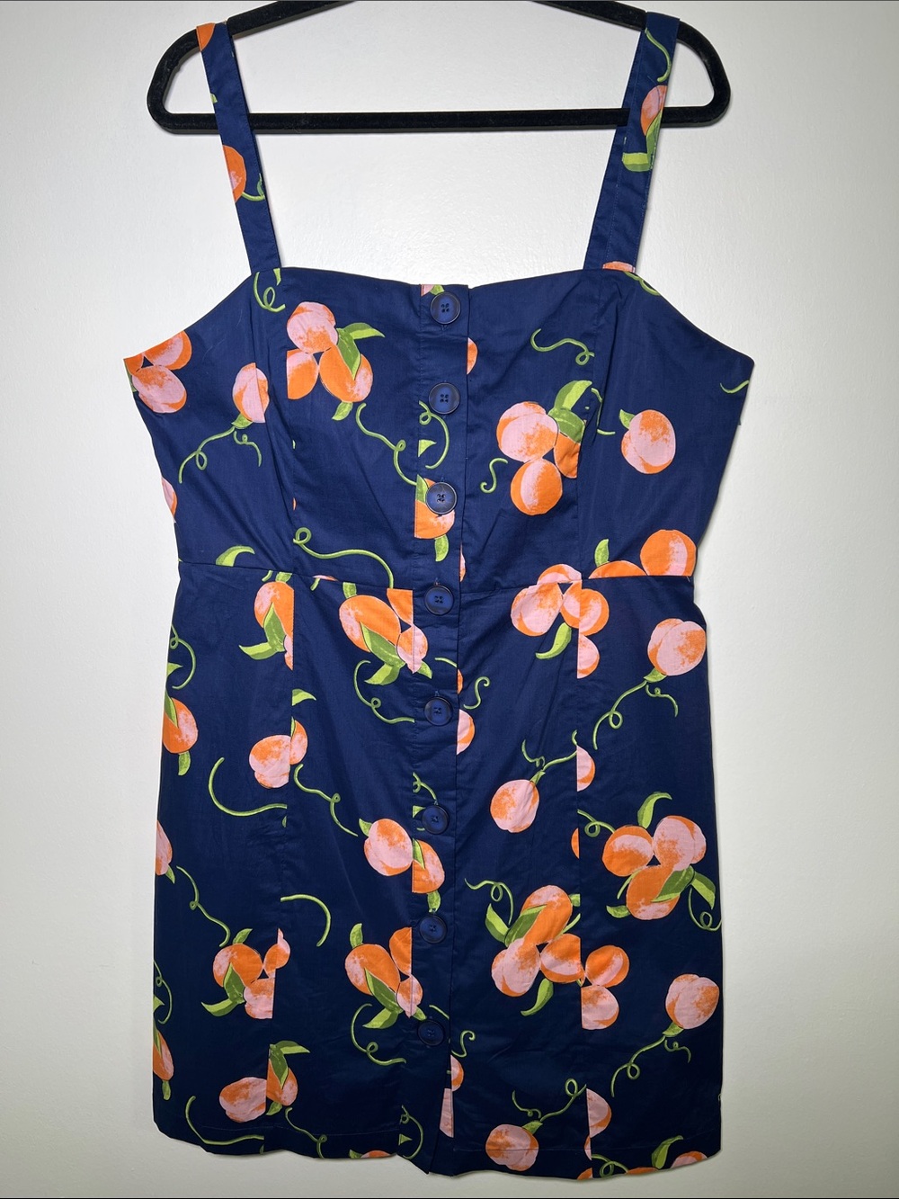 ModCloth Era Summertime Appreciation Peach Button-Down Dress